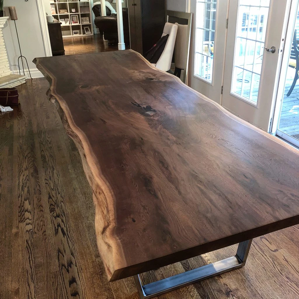 Live Edge Black Walnut Dining Table