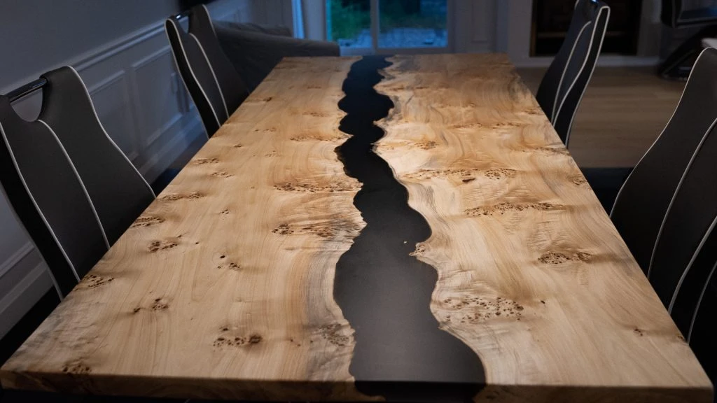 Mappa Burl Epoxy River Table